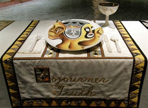 The Dinner Party Sojourner Truth Judy Chicago Cer Flickr