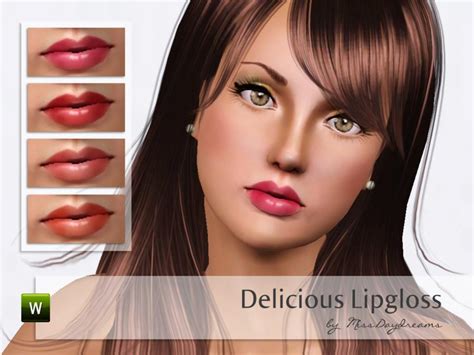 The Sims Resource Delicious Lipgloss
