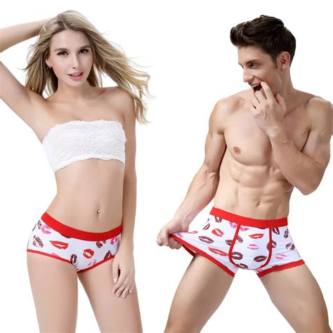 Free Shipping High Quality 100 Cotton Couples Underwear Soft Comfortable Underpants Lovers