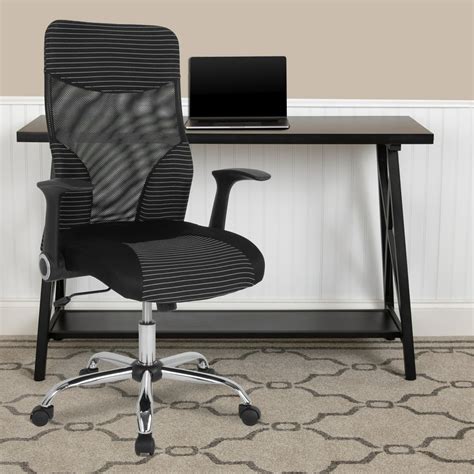 High Back Blackwhite Ergonomic Office Chair With Contemporary Mesh