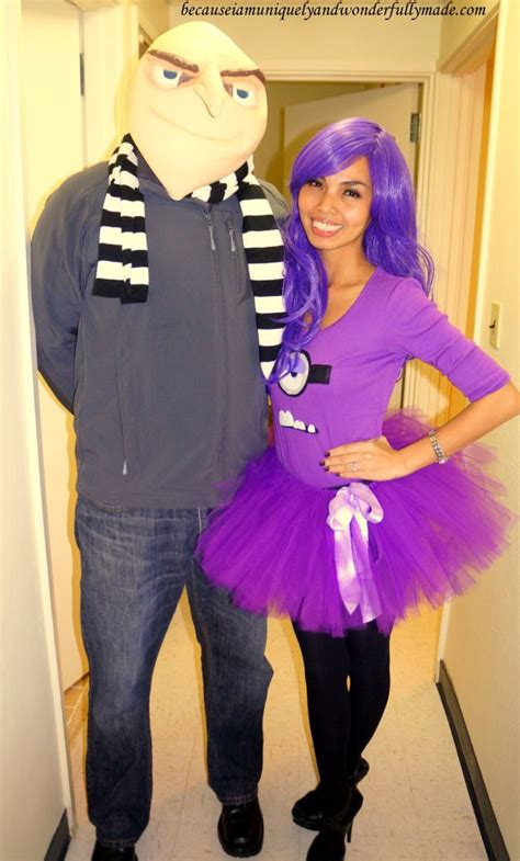 Hubby And I As Gru And His Purple Evil Minion From Despicable Me Movie