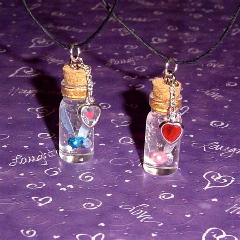 Zelda Set Of Friendship Fairy In A Bottle Necklaces With Heart 38