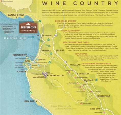 Monterey County Wine Maps California Winery Advisor