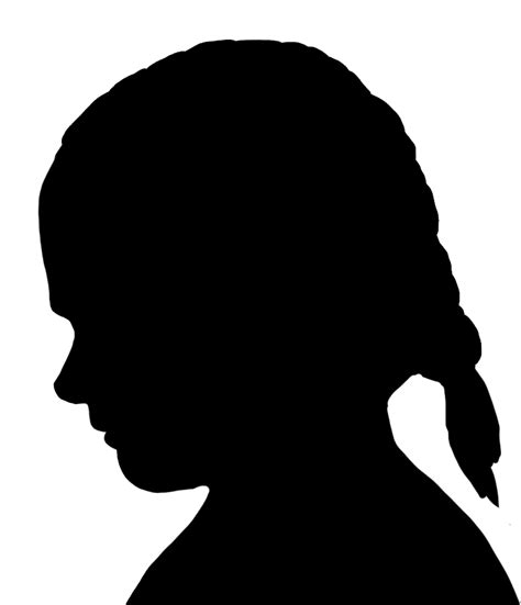 Face Silhouettes Of Men Women And Children