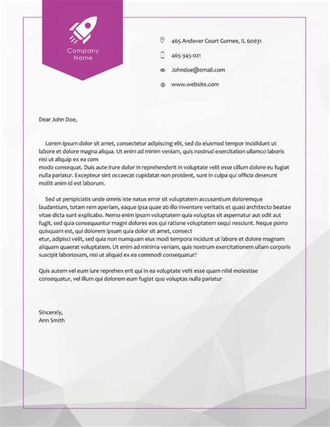 The personal letterhead sample is essential as it contains all the details of them, the the letterheads should be formatted and designed as per the need of the business or. 20 Best Free Microsoft Word Corporate Letterhead Templates (Download 2020)
