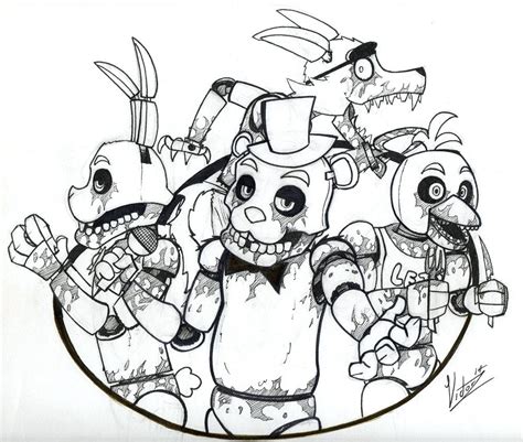 Five Nights At Freddy Coloring Pages Coloring Home