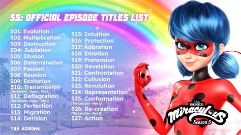 Miraculous Ladybug Season 5 Confirms All Episode Titles When Will It