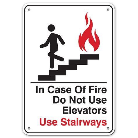 In Case Of Fire Do Not Use Elevator Sign My Sign Station