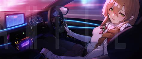 2560x1080 Anime Girl Relaxing Ride 4k Wallpaper2560x1080 Resolution Hd