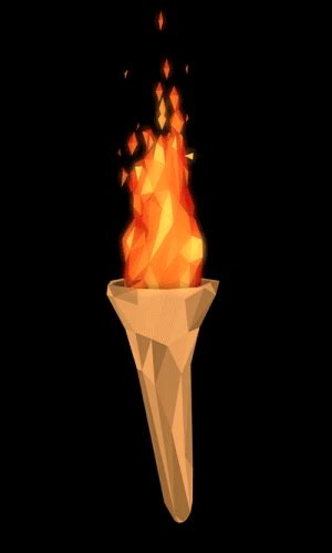 Low Poly Torc Flame Animation C4d File On Behance Low Poly Art Low