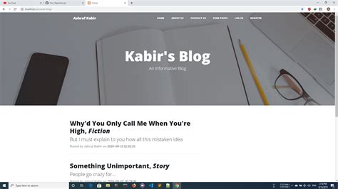 Github Ashraf Kabirpersonal Blog Dynamic Blogsite Using Php Js