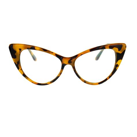 Womens Goth Mod Chic Classic Retro Cat Eye Optical Glasses