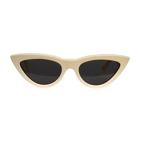 Celine Cat Eyes Sunglasses Cl 400191 White Luxity