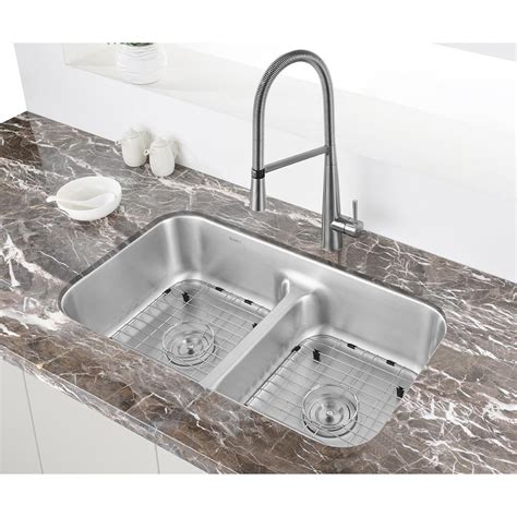 Ruvati Double Bowl Undermount 16 Gauge Kitchen Sink Ruvati Kitchen