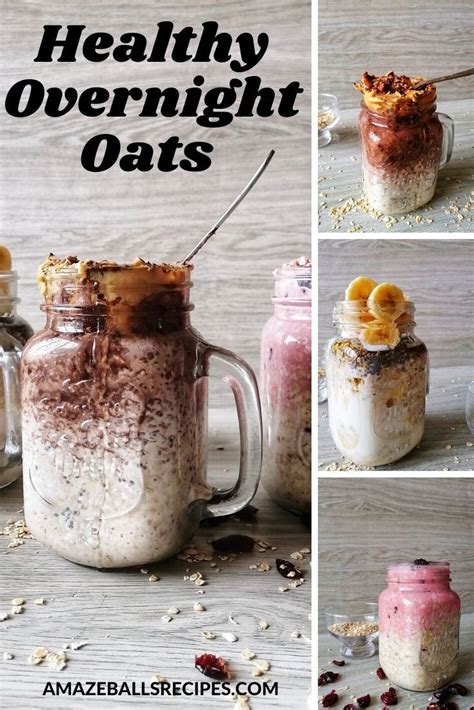 5 healthy low calorie recipes for weight loss. 3 breathlessly yummy overnight oats with chia seed - Amazeballs Recipes | Recipe in 2020 ...