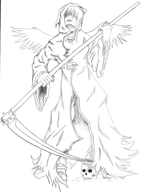 Grim Reaper Coloring Sheet Can You Feel Paintcolor Ideas