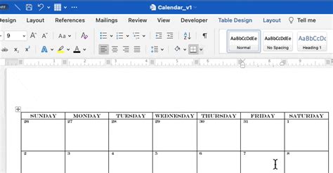 How To Create And Format A Calendar In Word Microsoft