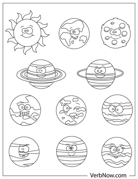 Free Solar System Coloring Pages And Book For Download Printable Pdf