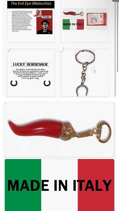 Italian Red Horns Cornicelli Amulets Evil Eye Malocchio Lucky Hunchback
