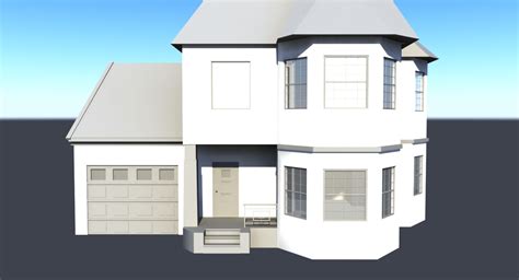 Very Basic House Free 3d Model 3ds Obj Fbx Mtl Free3d