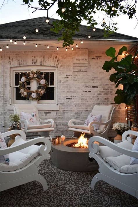 Comfy Lounge Chairs Around A Fire Pit Outdoor Areas Outdoor Rooms