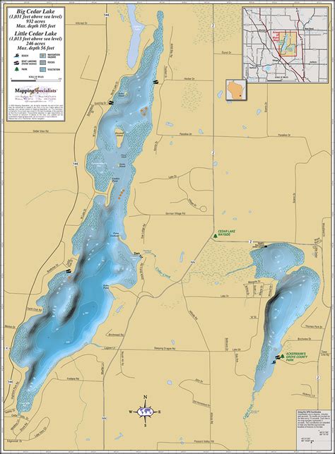 9 Map Of Wisconsin Lakes Maps Database Source