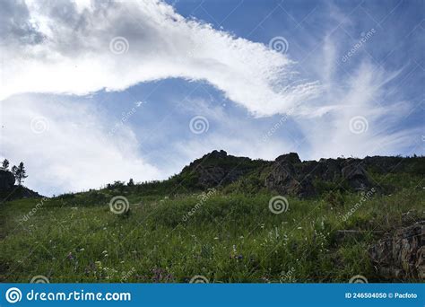 The Summer Altai Stock Photo Image Of Alpine Thunderstorms 246504050
