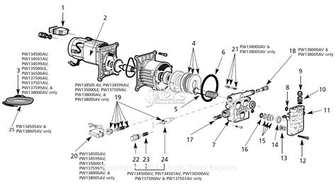 Campbell Hausfeld Pw1345b Parts Diagram For Pump Parts