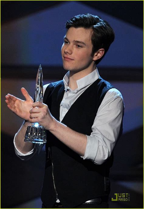 Chris Colfer And Cory Monteith Glee Wins At Peoples Choice Photo