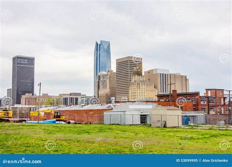 Okla Oklahoma City Skyline Editorial Image Image Of Building 53099995