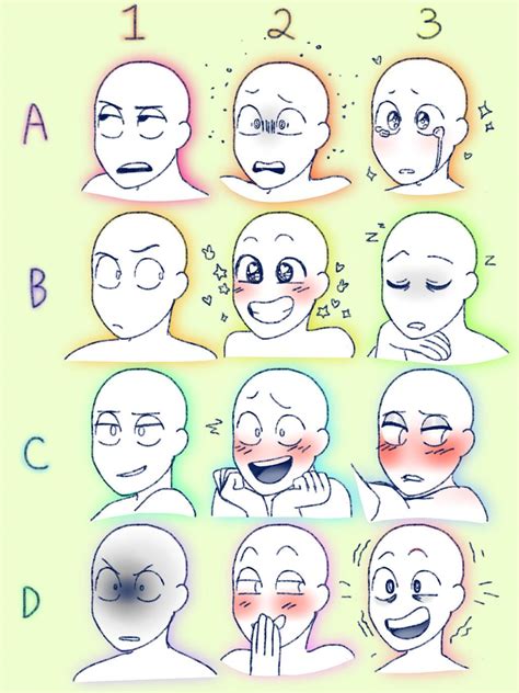 Emotions Template Drawing