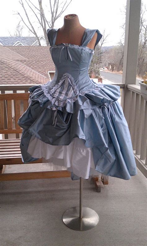Alice In Wonderland Wedding Gown Corset Fairytale Dress Through The