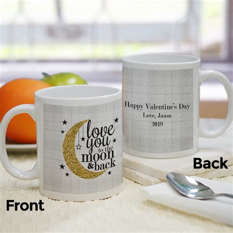 Personalized Love You To The Moon And Back Mug Tsforyounow