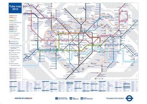 Printable London Tube Map With Attractions