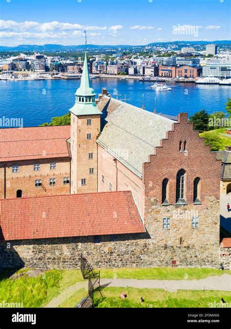 Akershus Fortress In Oslo Norway Akershus Festning Is A Medieval