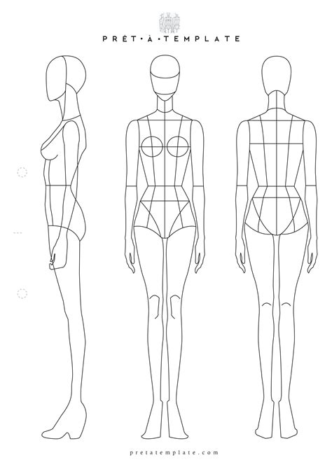 mannequin drawing template