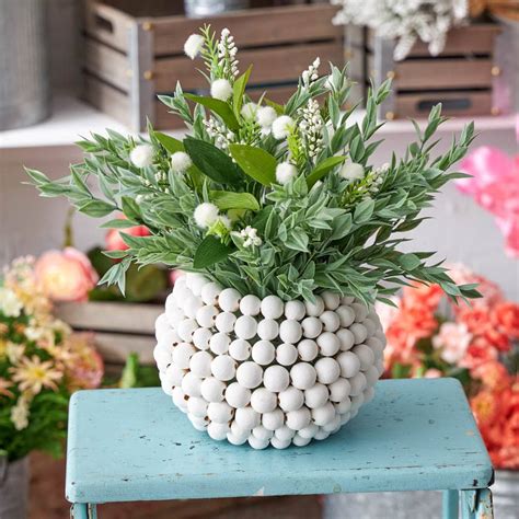 Diy Wood Beaded Vase Tutorial A Blissful Nest