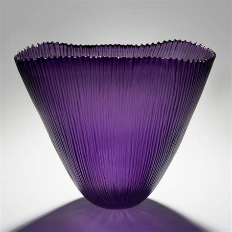 Laura Birdsall Fin Bowl In Purple Vessel