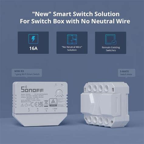 Sonoff Diy Mini R3 Smart Switch 16a Wireless Bolt