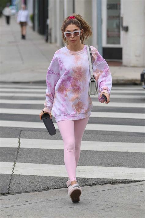 Chantel Jeffries In A Pink Leggings Leaves Her Yoga Session In West