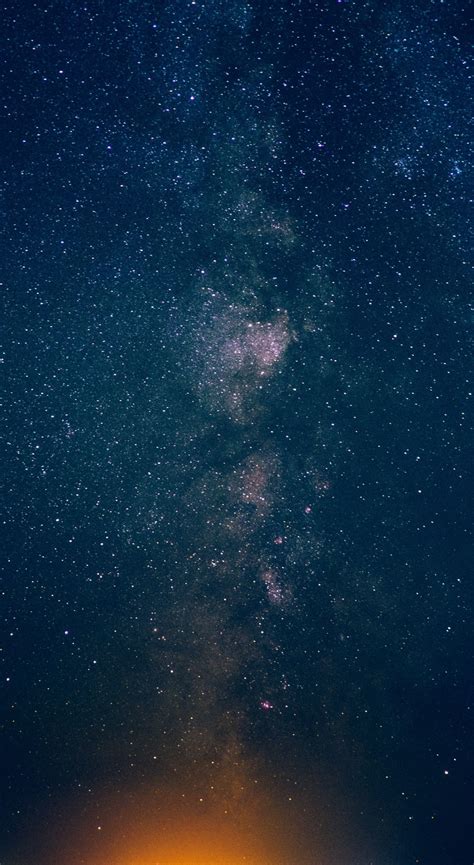Download Wallpaper 1440x2630 Night Sky Stars Milky Way Samsung