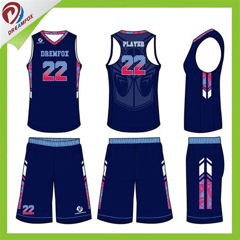 China Customized Sublimated Latest Basketball Jersey Design Wholesales