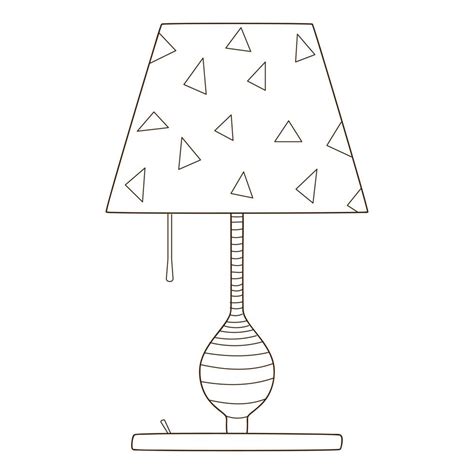 A Table Lamp With A Shade Electric Lighting Device Design Element