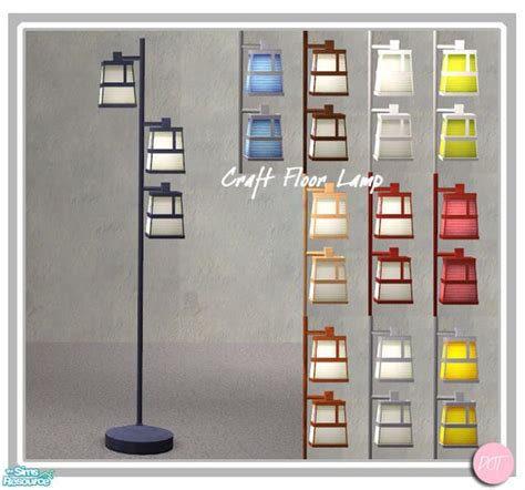 Craft Floor Lamp 1 Mesh Plus Recolors Matching Maxis In Game Colors