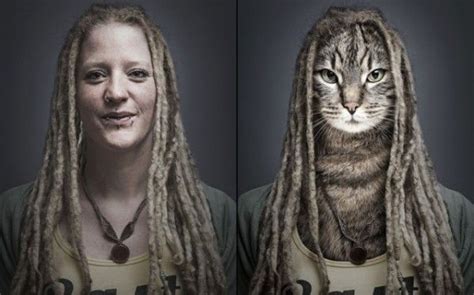 Do Cats Look Like Their Owners Cats Faces Merged Onto Their Human