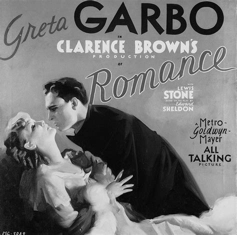 Greta Garbo In Romance 1930 Greta Garbo Romantic Drama Film Greta