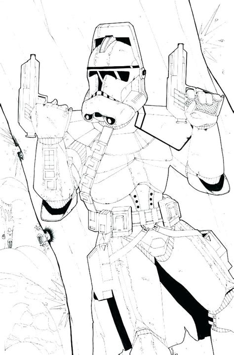 Printable Clone Trooper Coloring Pages Coloring Pages