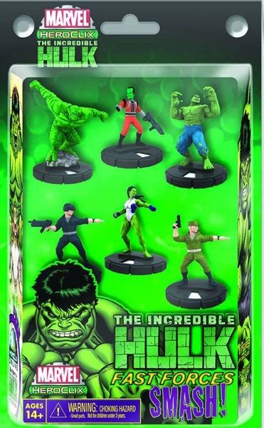 Marvel Heroclix Incredible Hulk Fast Forces Six Pack