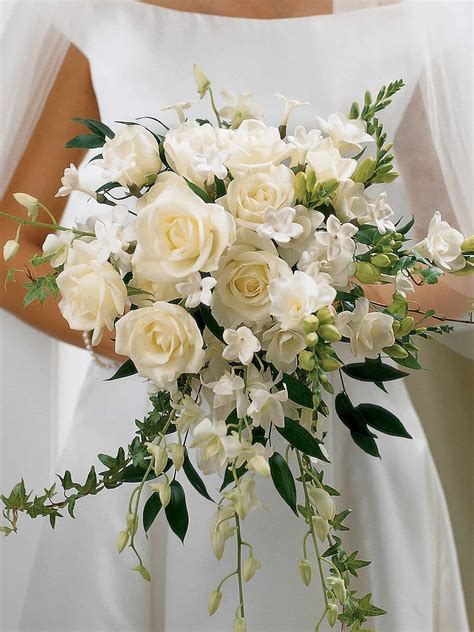 Ivory Rose And Orchid Scented Bridal Bouquet Flower Studio