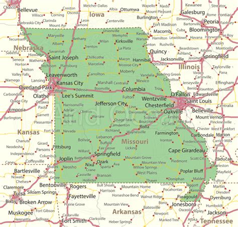 Missouri Missouri Map And Missouri Satellite Images Viral Fr